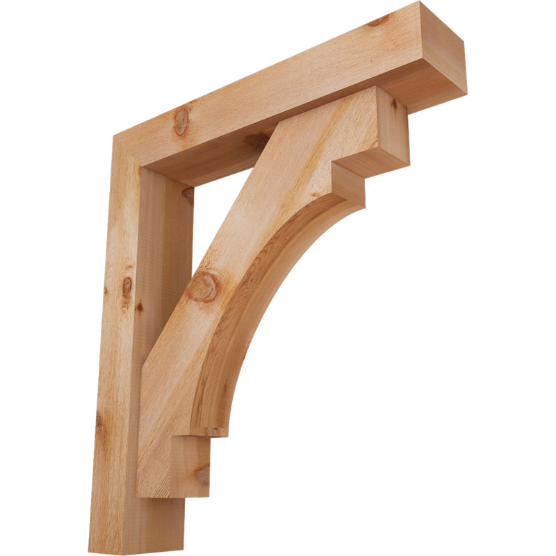 Support Merced Block avec support décalé, 24 x 30, Cèdre rouge occidental de l 6 po (scié brut)