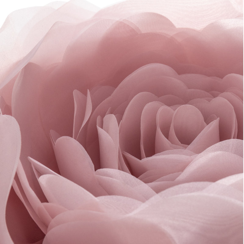 Housse de coussin décoratif décoratif à motif floral rose Simulation, Or rose, 14 po x 14 po