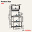 Selleck 60Cm W Steel Standard Baker's Rack With Multiple Layers of Storage and Hooks-108854635
