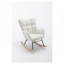 Chaise berçante rembourrée