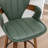 Mid-Century Modern Bar Stool, 360-Swivel Seat With PU Upholstery And Metal Foot Ring-351365299-351365297