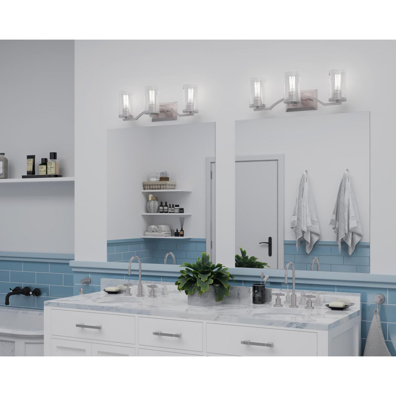 Rumaysa 3 - Light Dimmable Vanity Light, Brushed Nickel