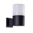 Modern 5-Watt ETL Certified Integrated LED Outdoor Wall Sconce in Matte Black-1202217930