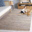 Tapis rayé en jute / toile / coton Karlen-189033894