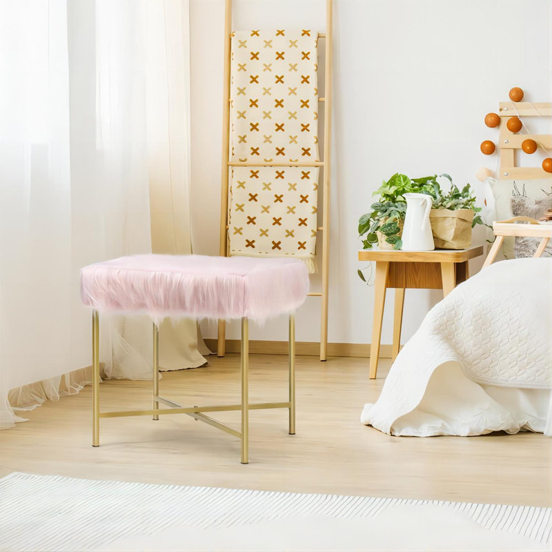 Tabouret décoratif, Rose
