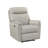 Lea Power Recliner Chair W USB, Foam Fill Light Gray Top Grain Leather