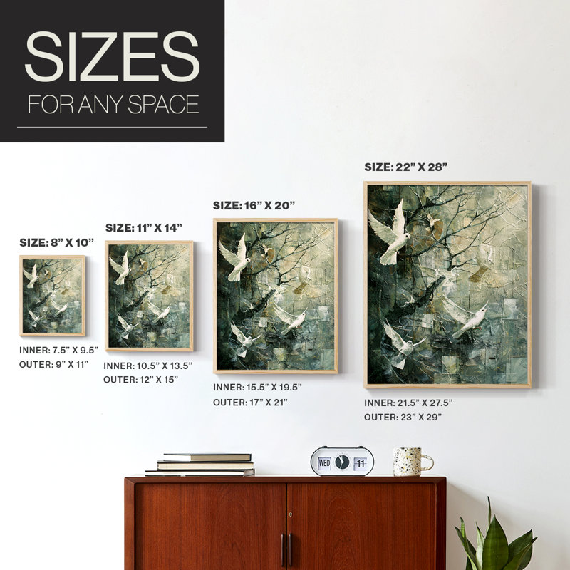 ANIMALS Series XLVI, reproduction encadrée - bois massif, H 21 po x l 17 po
