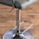 Aarvin Swivel Upholstered Adjustable Height Counter Stool with Metal Frame