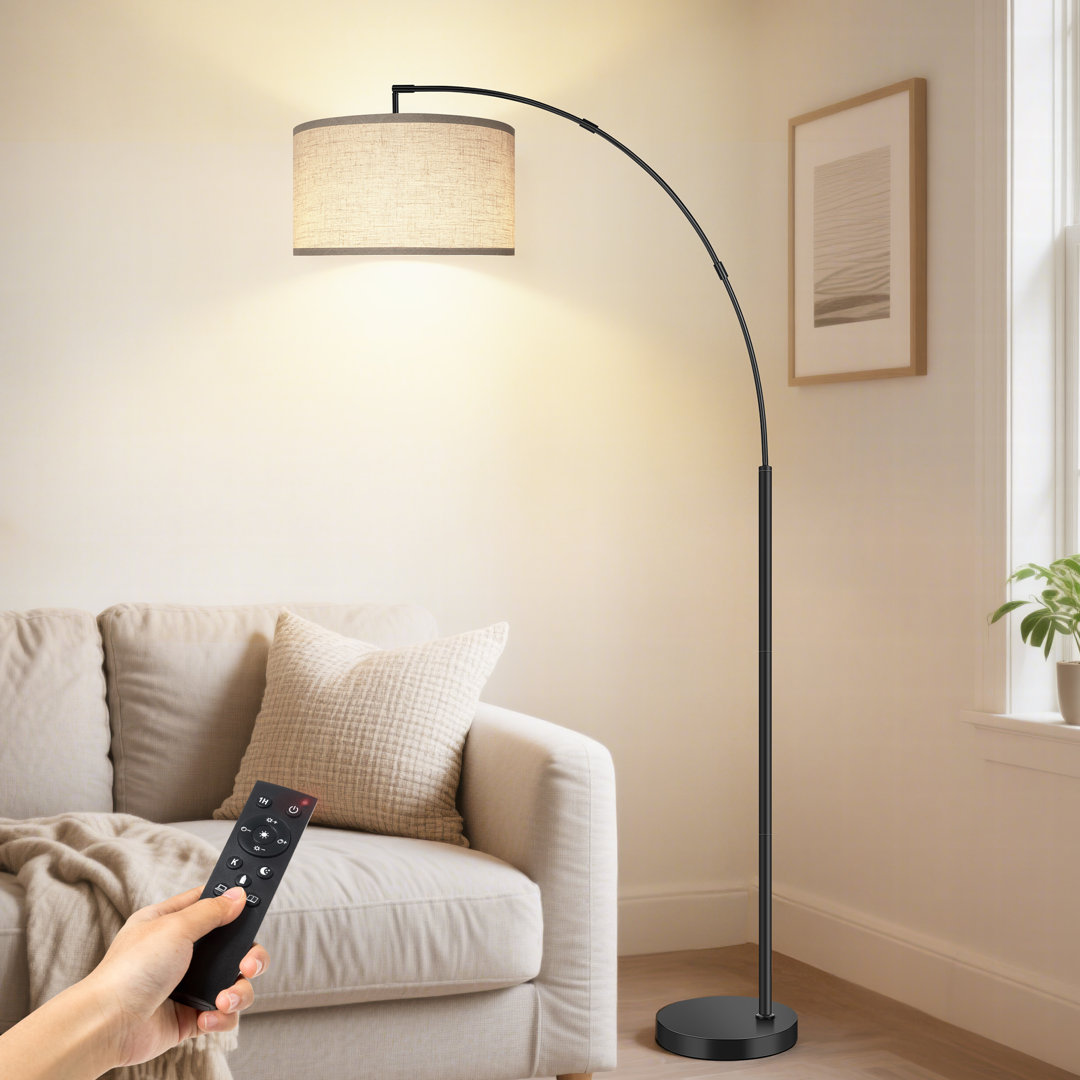160cm Black Arched Floor Lamp