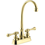 Revival Two-Hole Centerset Bar Sink Faucet with Traditional Lever Handles