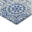 Tapis bleu marine intérieur / extérieur en polyester tissé à la machine Lamanna-95455086
