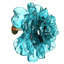 Teal Glass Flower Wall Art