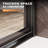 60" X 57" Semi-Frameless Tub Door with Double Sliding Doors, Double-handle towel rack and 1/4" Tempered Glass, Matte Black-116289084