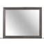 Miroir mural moderne gris avec cadre rectangulaire élégant | Idée de cadeau