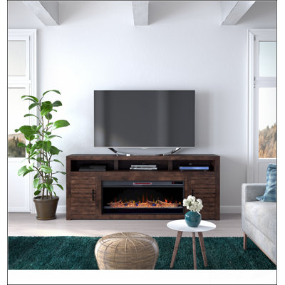 78 inch Electric Fireplace TV Stand Console for TVs up to 95 inches, Minimal Assembly