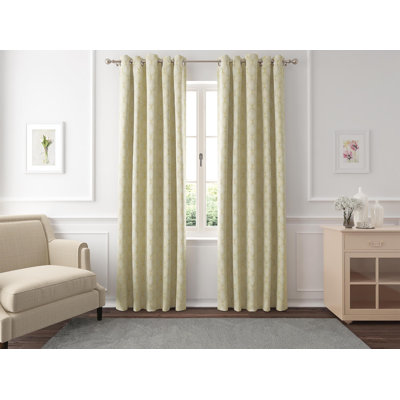 Paire de rideaux obscurcissant avec œillets Jacquard
