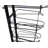 FixtureDisplays 12-Tier Hat Display Rack 12.5" wide x 75" high x 14.5" deep BLACK