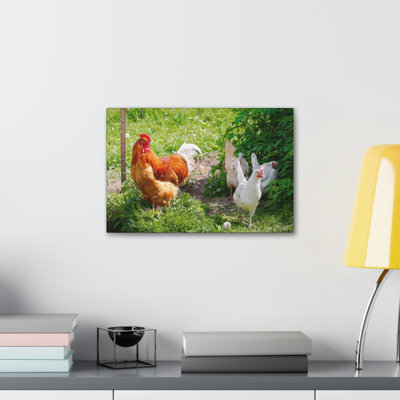 «Rooster Couple Rooster Couple», art mural animal
