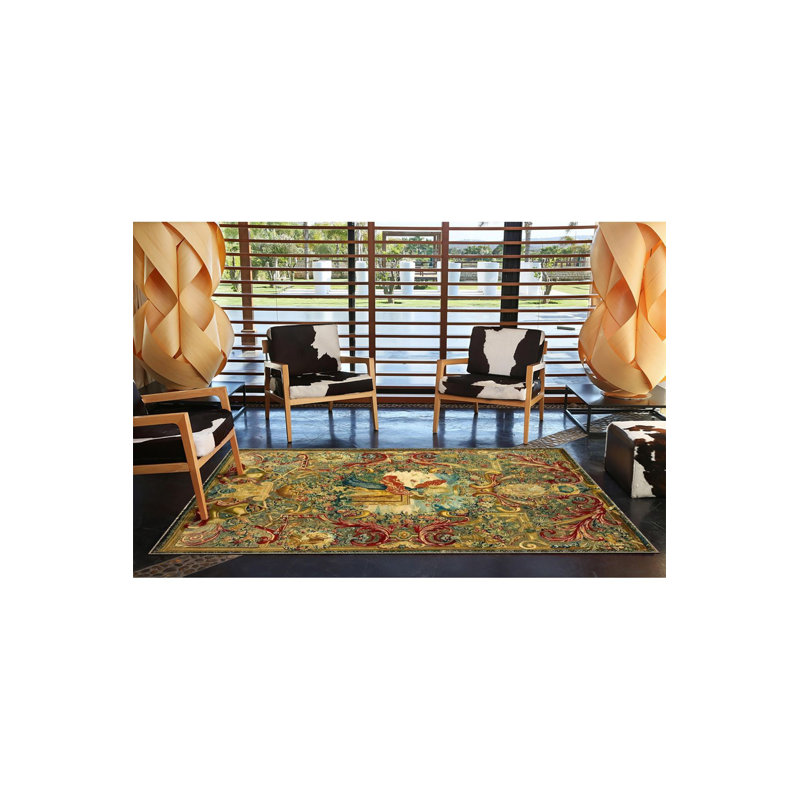 Tapis tissé pour femme Modern Modern, Sous-tapis carré 3 pi 3 po inclus