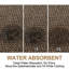 Ensemble de 2 tapis de cuisine, tapis rembourrés antidérapants pour plancher de cuisine, tapis autoportants de confort pour coureur lavable