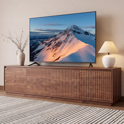 Meuble télé Mid-Century 86,6 po en noyer