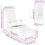 146cm Long Acacia Chaise Lounge Set