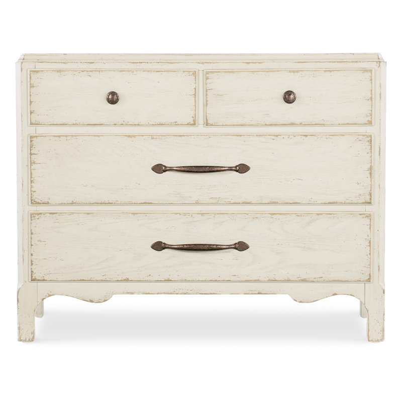 Americana 4 - Drawer Nightstand, Cream/Beige