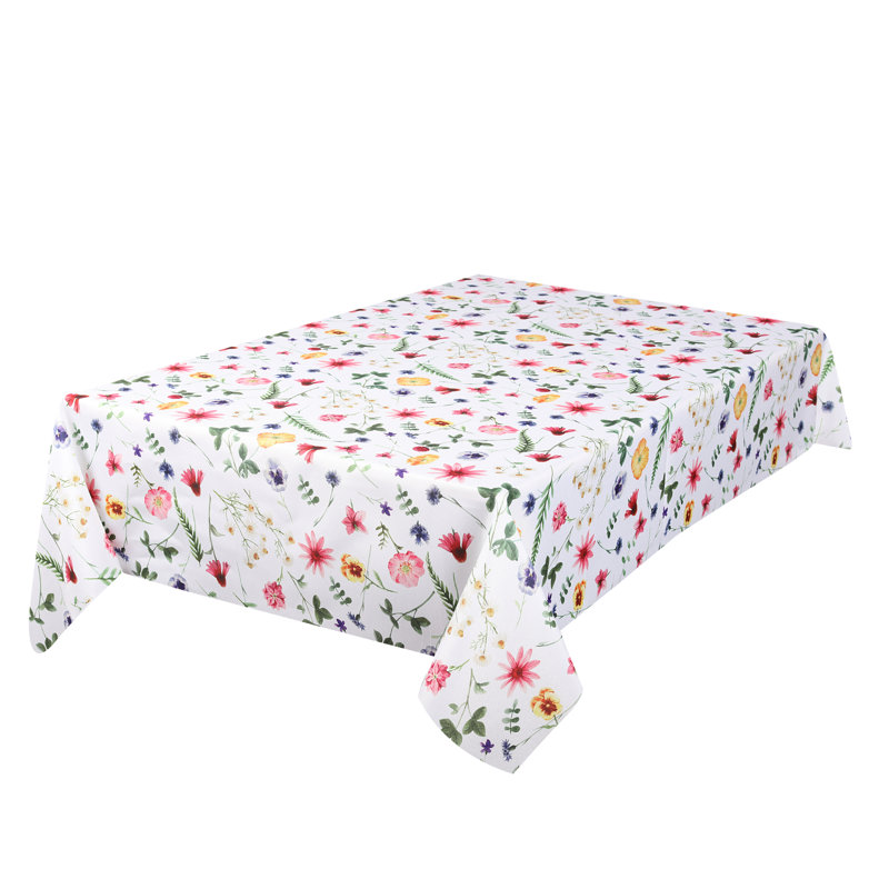 Kuper Rectangle Floral Polyester Tablecloth, 126" x 58"