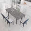 Ensemble de table de salle à manger moderne avec table extensible et chaises en polyuréthane-662321397-662321396