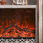 Walnut Solid Wood Freestanding Electric Fireplace