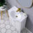 24" Modern Free-Standing White Single Bathroom Vanity