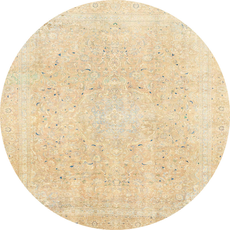 Abstract Indoor Rug, Round 3'