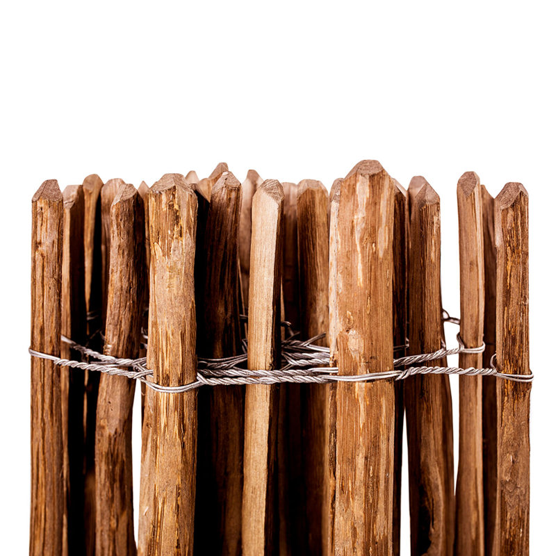Lanagan Brown Wood Yard/Privacy Fence, 120cm H x 250cm W