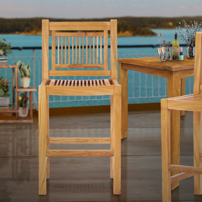 Kace Teak Outdoor Stool