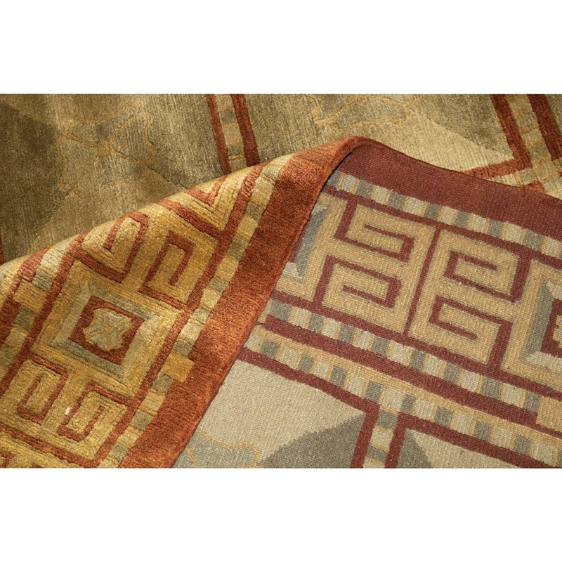 Hand Knotted Wool Southwestern Area Rug