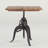 Hackett Extendable Teak Square Solid Wood Top with Iron Base Dining Table