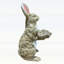 Statue de lapin peinte à la main en oxyde de magnésium pour le jardin et la décoration intérieure, résistante aux intempéries et légère