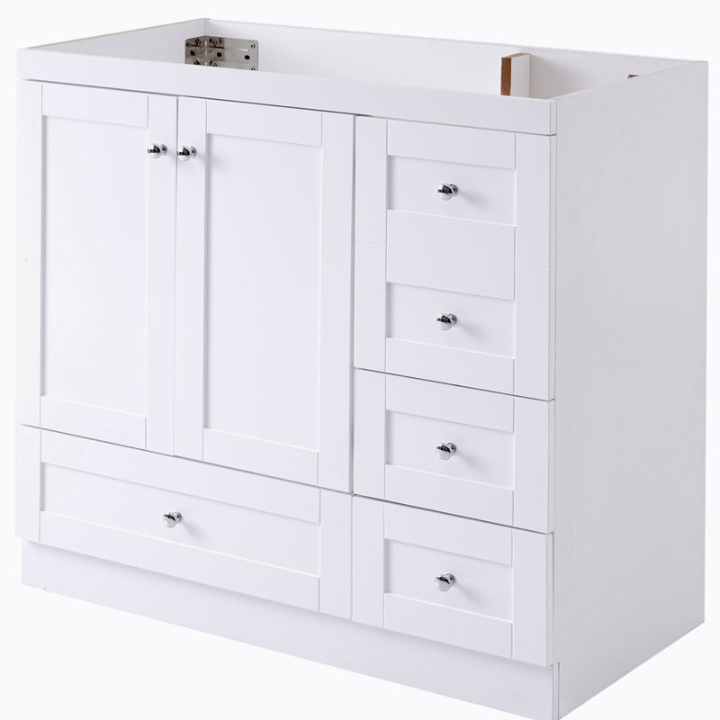 Base de meuble-lavabo simple 35,00 po seulement, Blanc