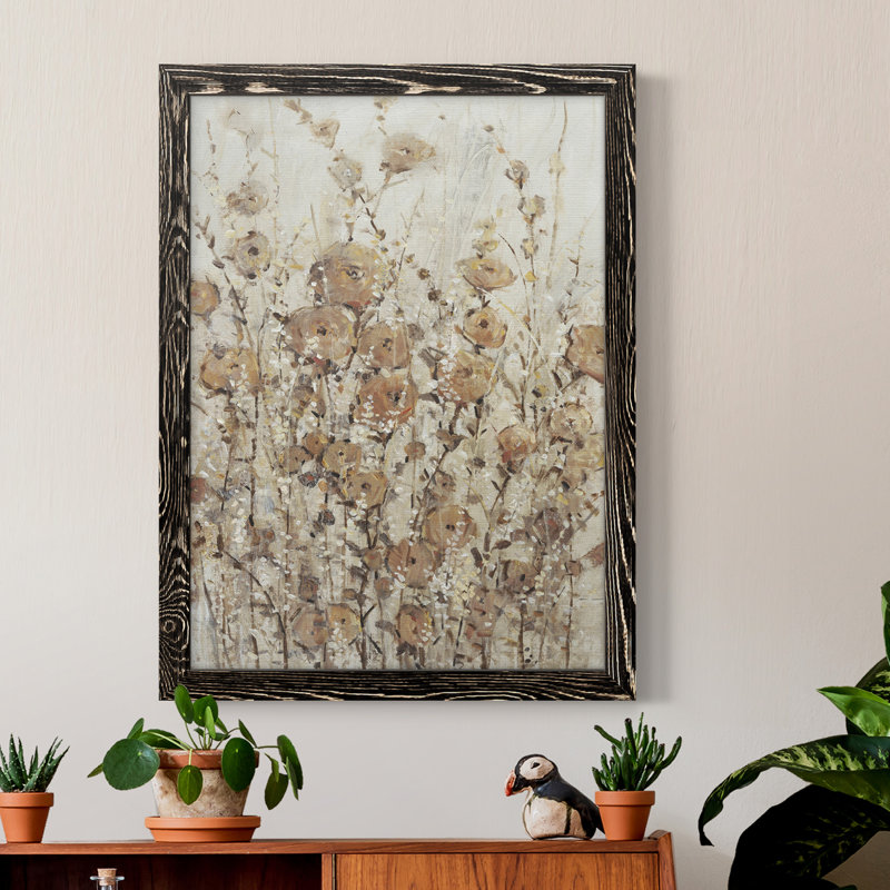 Toile encadrée de qualité supérieure Garden Edge II - prête à être accrochée, Noir, H 24 po x l 20 po x P 1 po