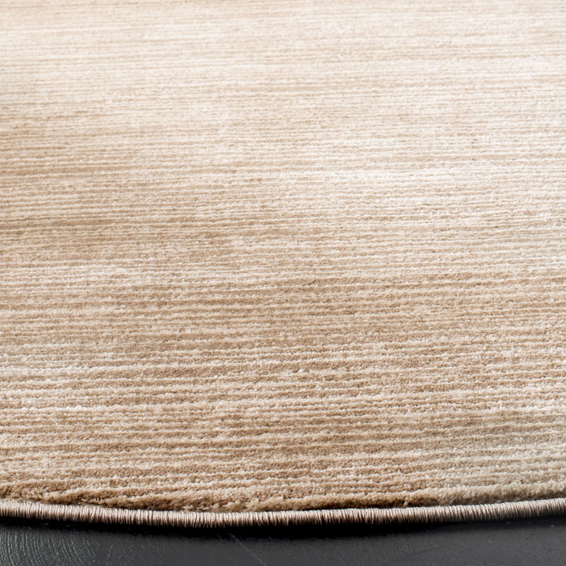 Tapis brun clair Aaishah, Rond 4 pi