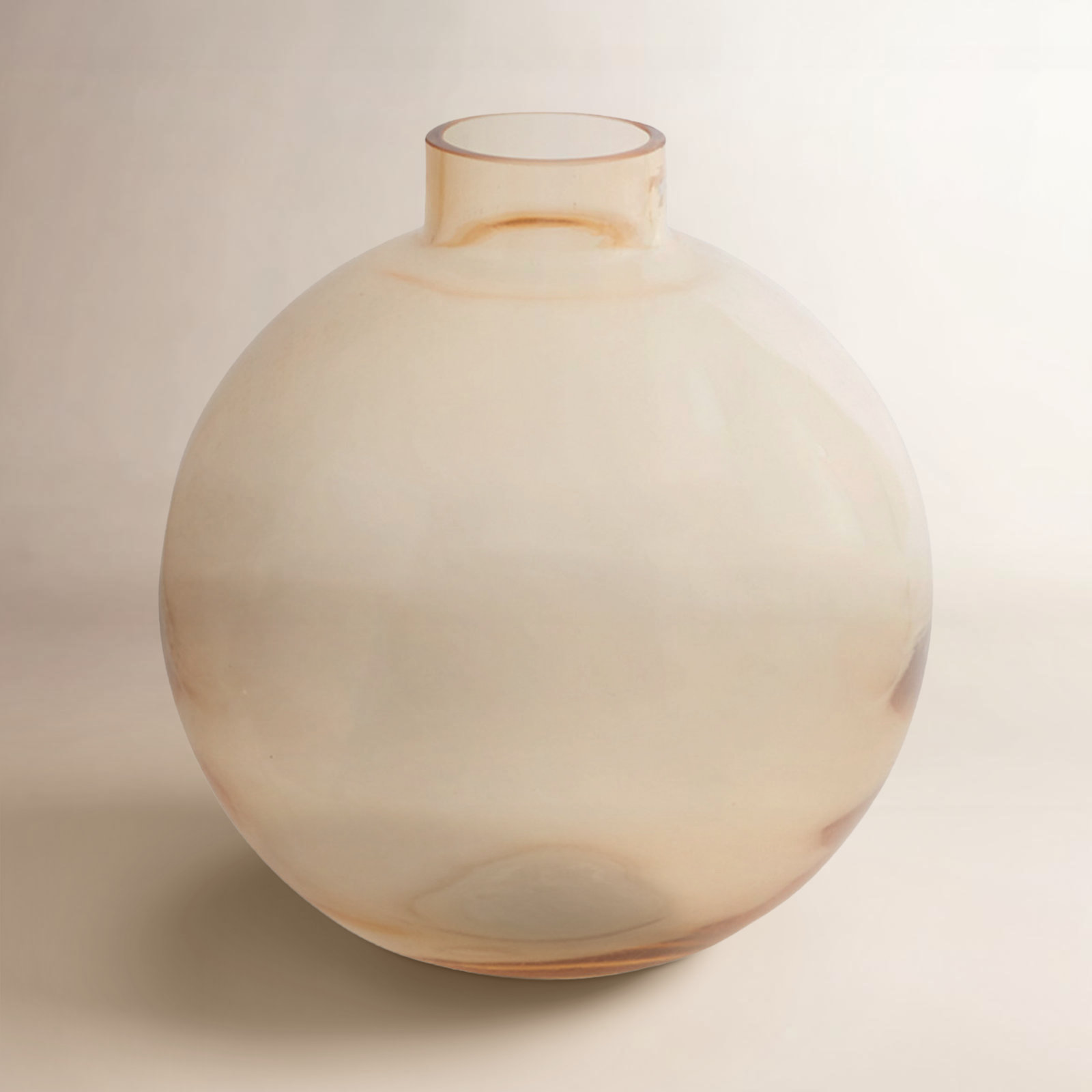 Bucherie Handmade Glass Table Vase, 9.5" H x 8.75" W x 8.75" D