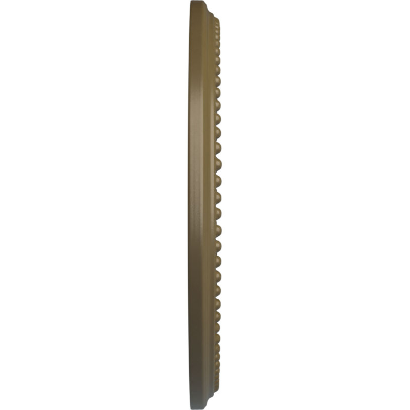 Médaillon de plafond Endurathane Valeriano, DE 12 1/8 po x P 3 5/8 po x P 3/4 po (convient aux auvents jusqu'à 6 1/4 po), finition de boue Mississippi peinte à la main