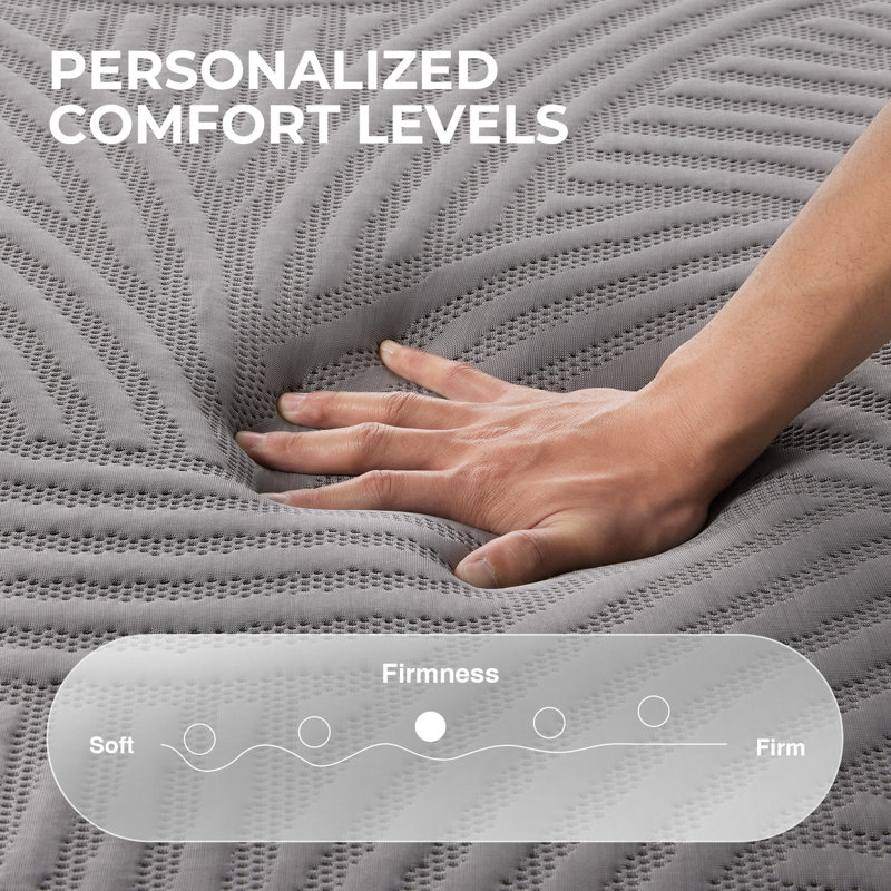 Matelas en mousse viscoélastique imprégnée de gel SweetNay CoolNest avec certification CertiPUR-US et ACA, Grand lit, 12"