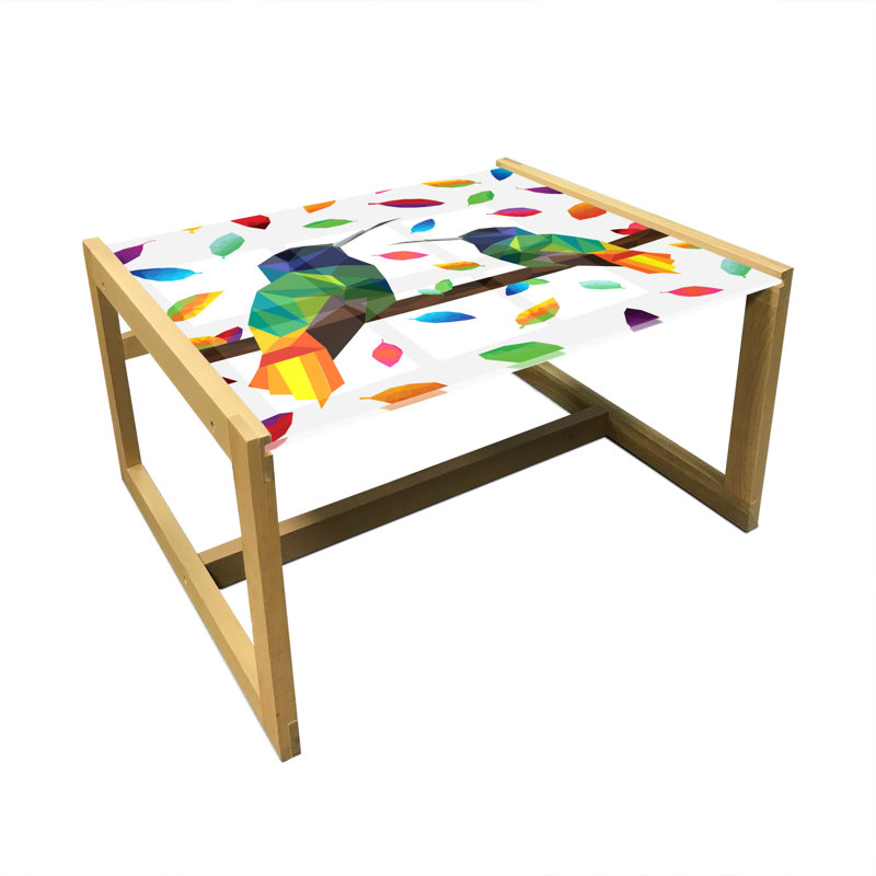 Jaidynn Trestle Coffee Table, 40cm H x 74cm W x 62cm D