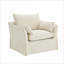 Chaise d'appoint en lin Shane beige avec 2 coussins décoratifs, siège simple rembourré pour adultes, chambre à coucher