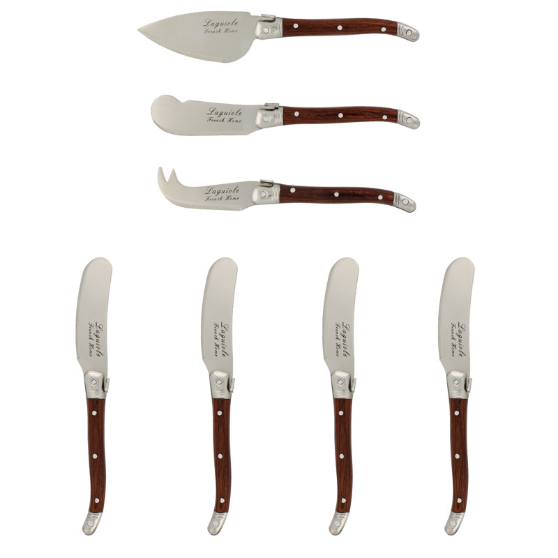 Laguiole 7 - Piece Stainless Steel Cheese Serving Set