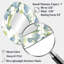 Blanc blanc vert minimalisme eucalyptus Essence II - miroir asymétrique floral, miroir mural blanc de forme irrégulière, impression d'art en métal-107229858