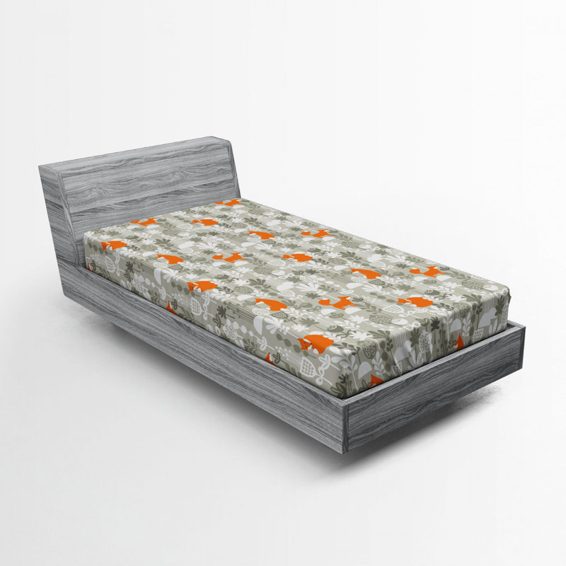 Drap-housse en microfibre Fox, Drap-housse de taille simple