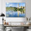 «Serene River In The Cote D Azur France», art mural sur toile vert, voyage vert