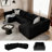  128" Boneless Sofa U-Shaped Modular sectional Couch, 27.6" Deep Seat Oversized Couches for Living Room-1896648960-1903517761-2117195482